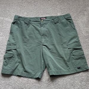 Tru-Spec Original 24-7 Series Green Tactical Cargo Ripstop Shorts, Mens Size 46